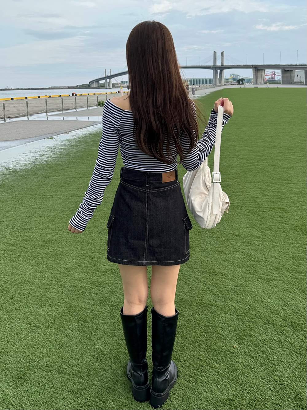 パンツ裏地デニムカーゴミニスカート | 詳細画像15