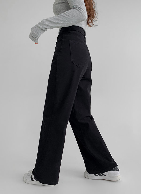 FOXEY ハイウェストワイドパンツ♡ブラック♡38 3TYPE防水ストレッチワイドパンツ | レディースファッション通販 - DHOLIC