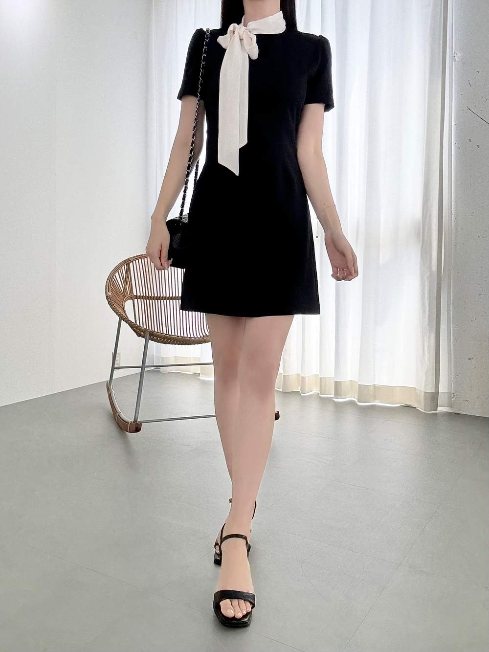 2TYPEネックスカーフミニワンピース | 詳細画像2