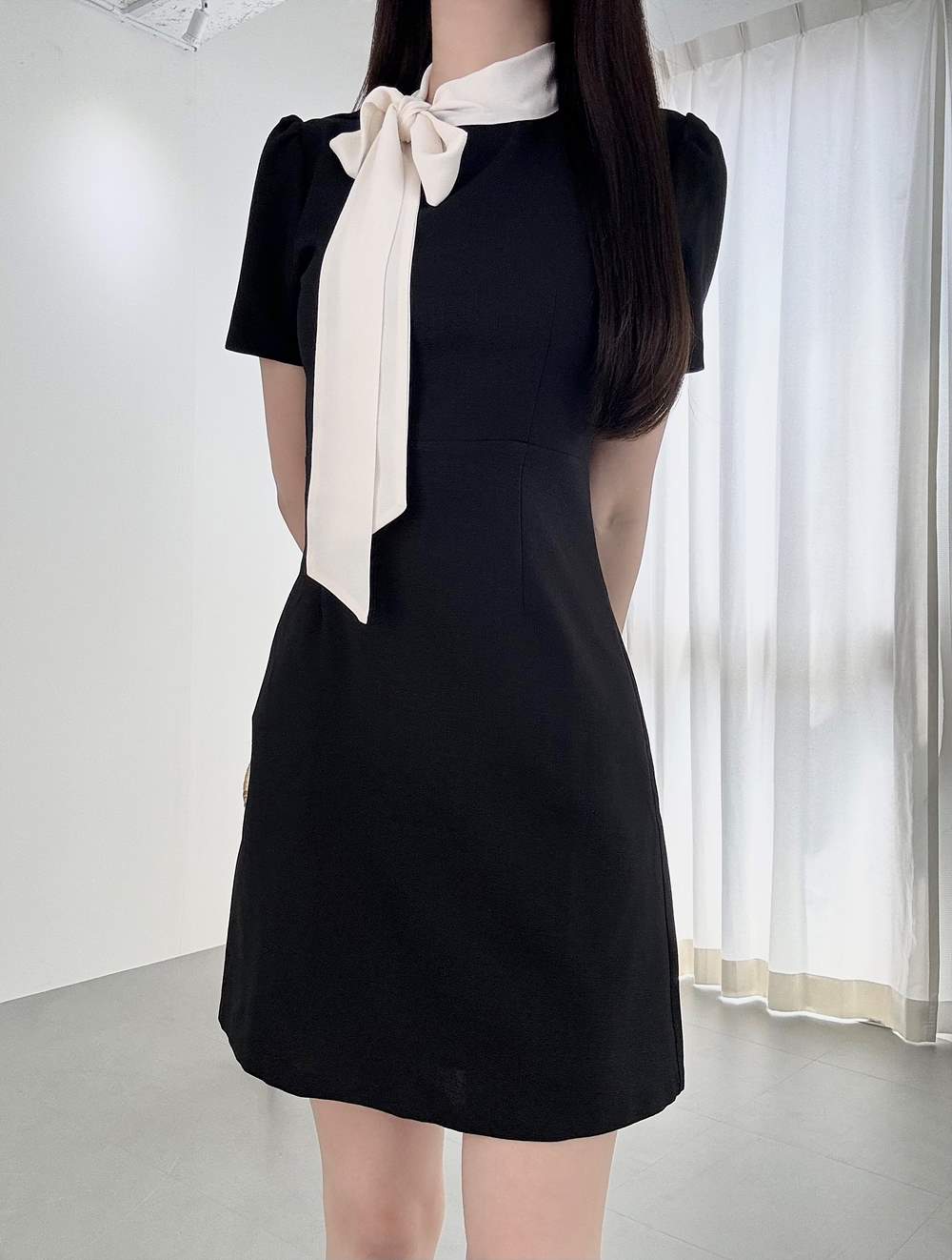 2TYPEネックスカーフミニワンピース | 詳細画像3