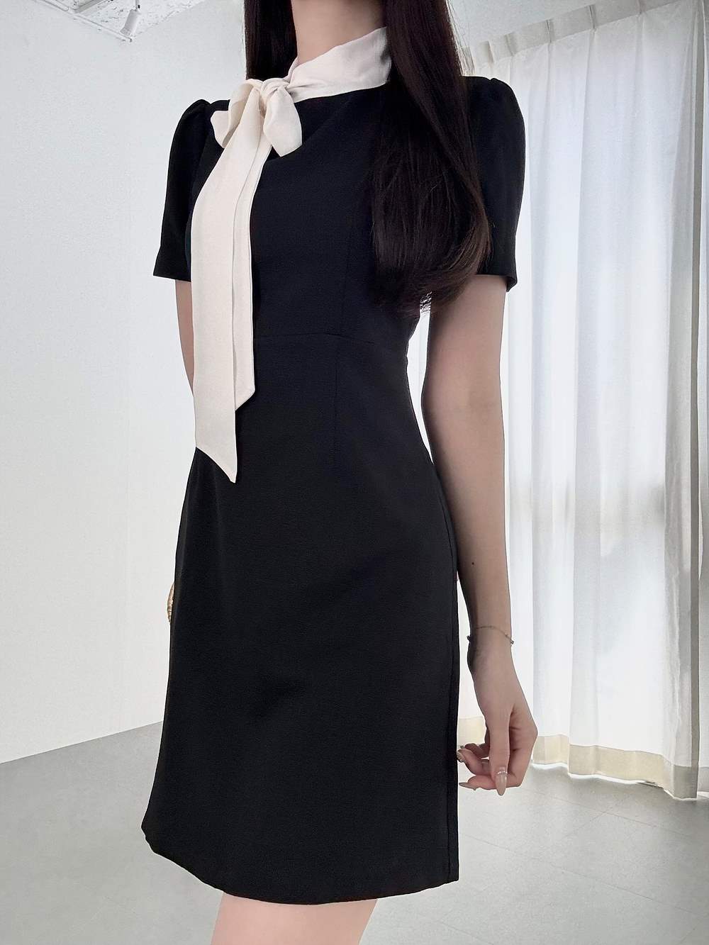 2TYPEネックスカーフミニワンピース | 詳細画像4