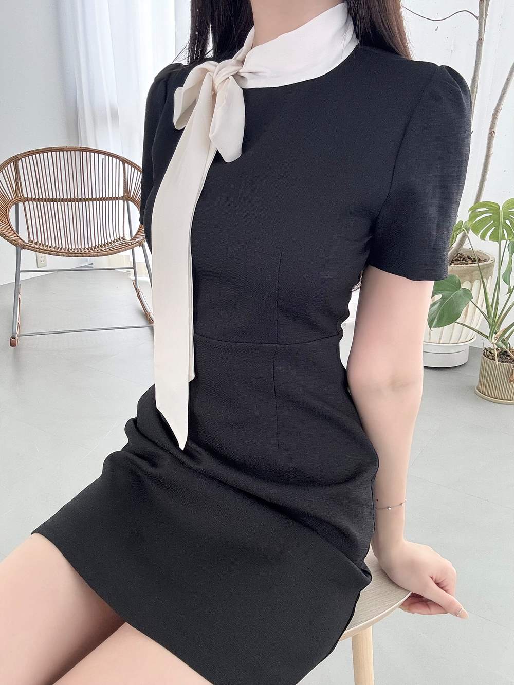 2TYPEネックスカーフミニワンピース | 詳細画像9