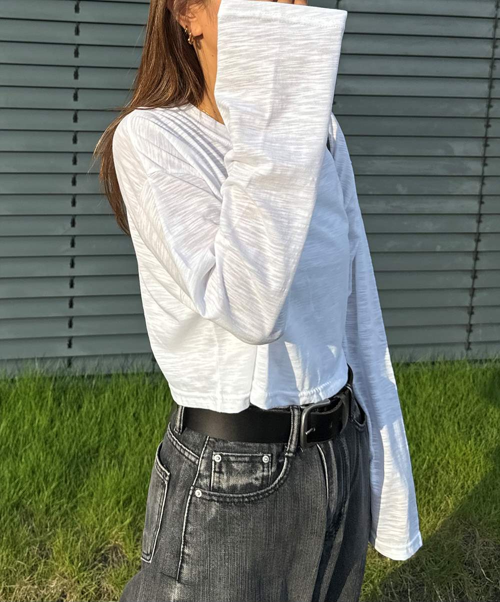 クロップド長袖Tシャツ | 詳細画像4