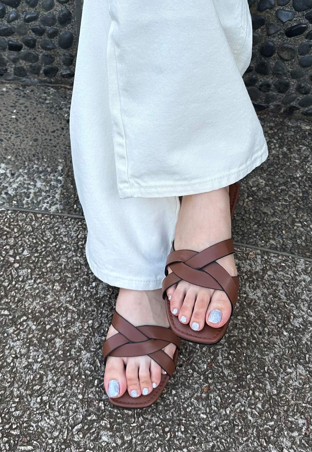 レザー調ツイストサンダル | 詳細画像9
