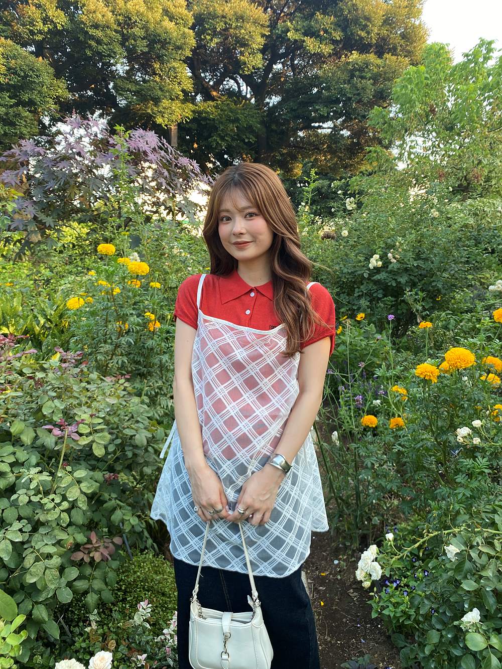 サイドシャーリングチェックレイヤードワンピース | 詳細画像15