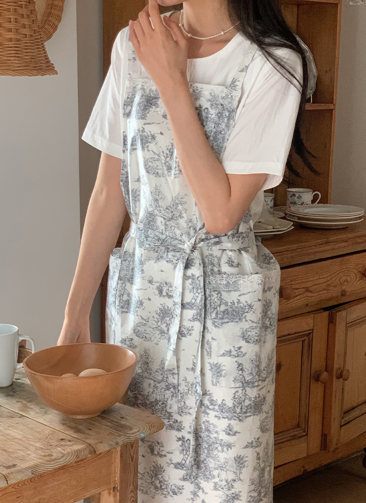 トワルドジュイのエプロンです。