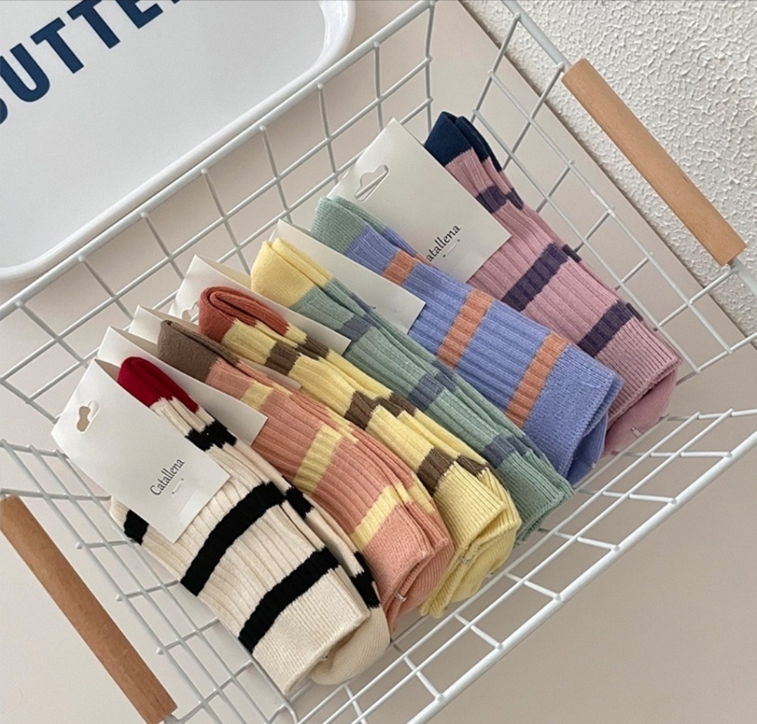 配色ボーダーリブソックス | 詳細画像13