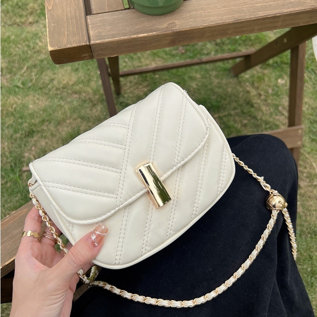 キルティングゴールドバーチェーンバッグ | 詳細画像6