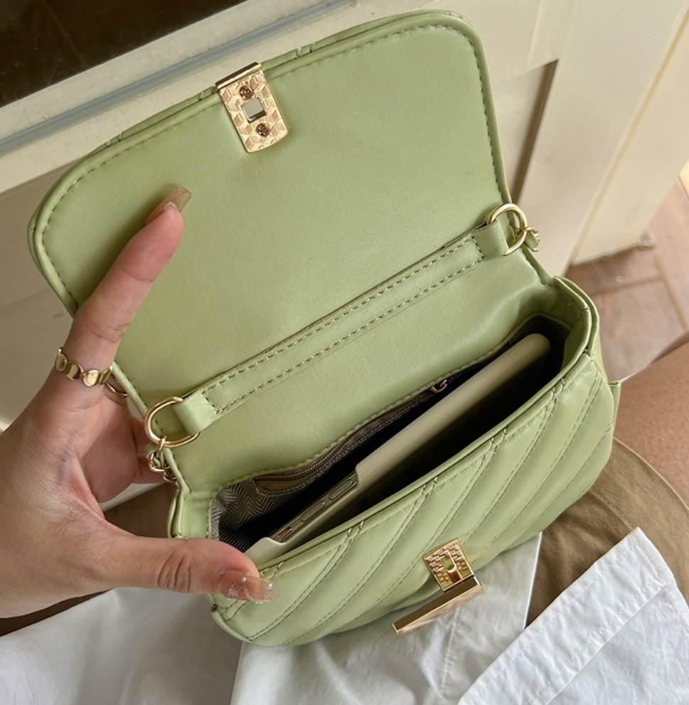 キルティングゴールドバーチェーンバッグ | 詳細画像8