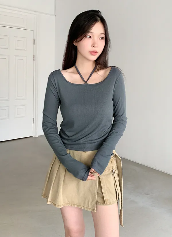2WAYネック長袖Tシャツ | 66girls | 詳細画像1