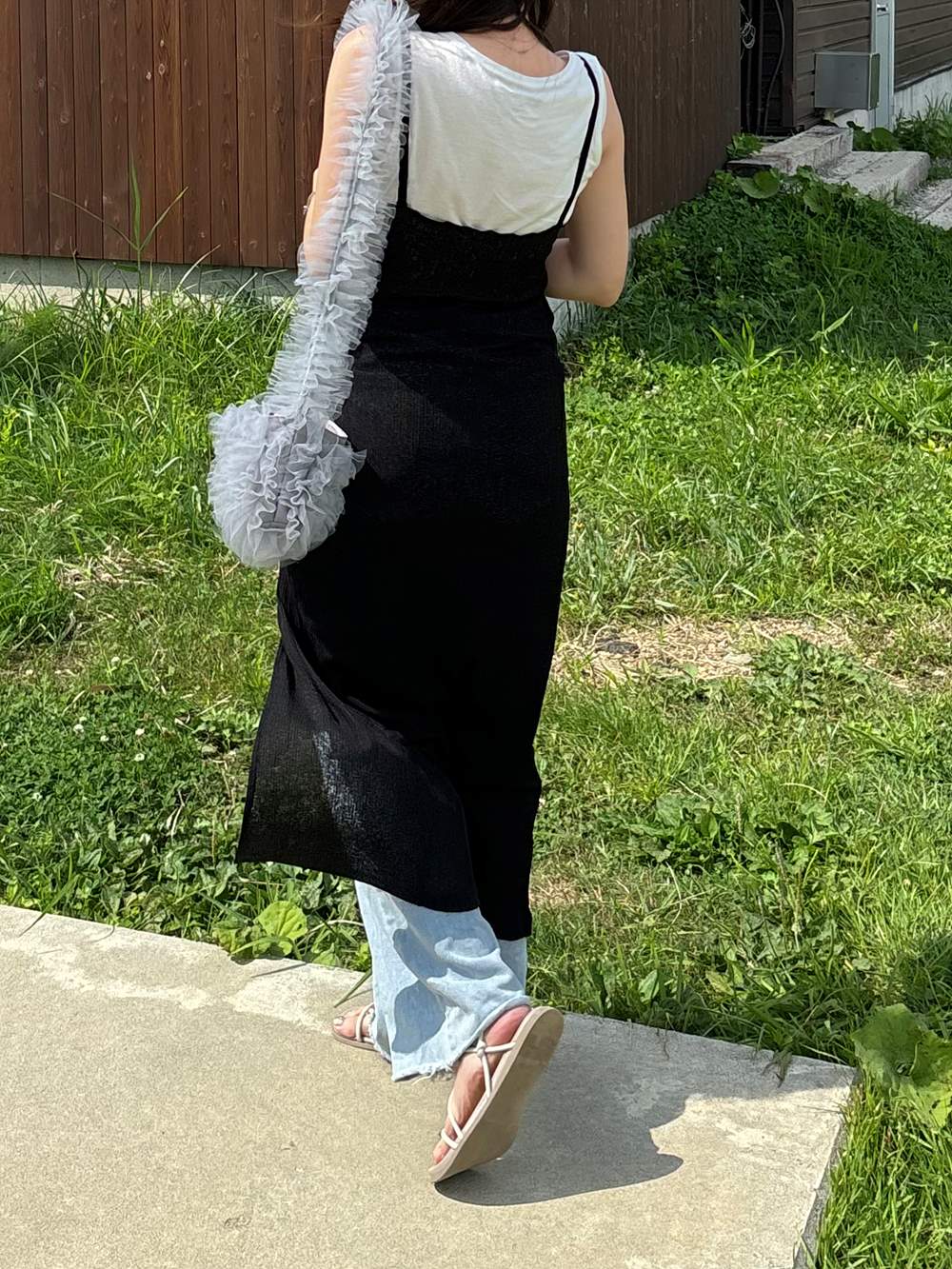 センタースリットロングキャミソール | 詳細画像13