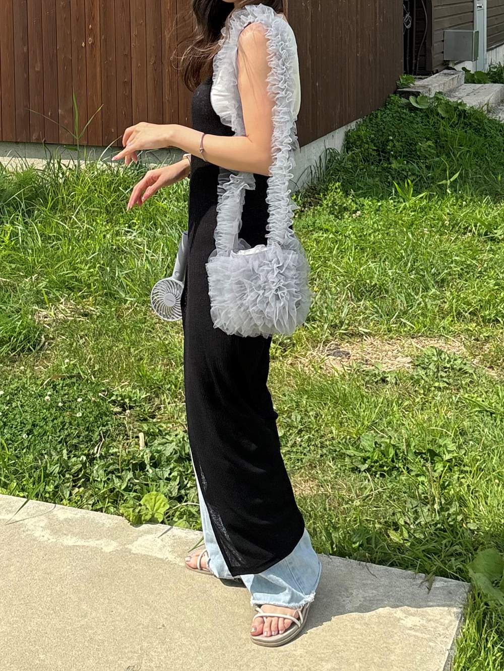 センタースリットロングキャミソール | 詳細画像22