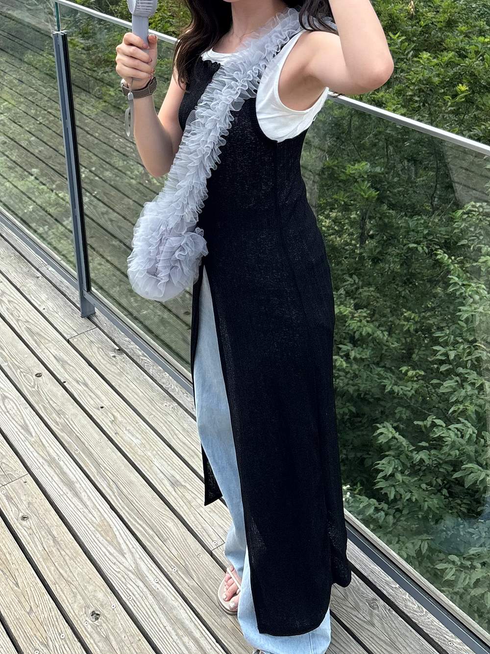 センタースリットロングキャミソール | 詳細画像38