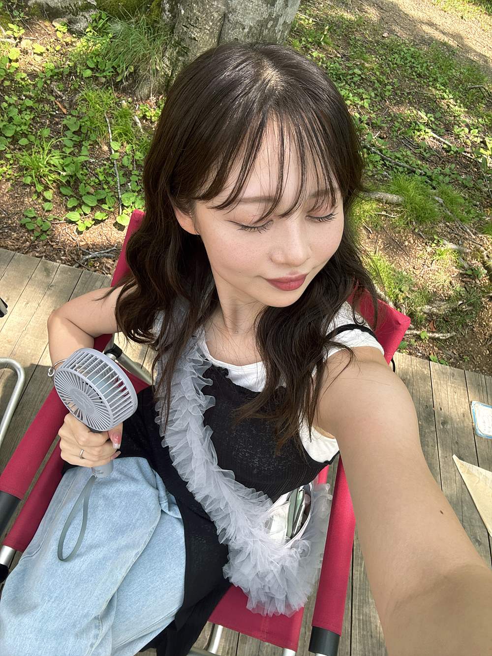 センタースリットロングキャミソール | 詳細画像11