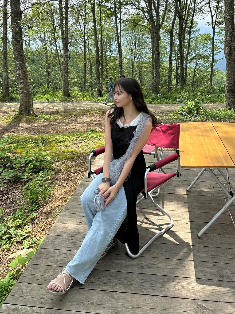 センタースリットロングキャミソール | 詳細画像16