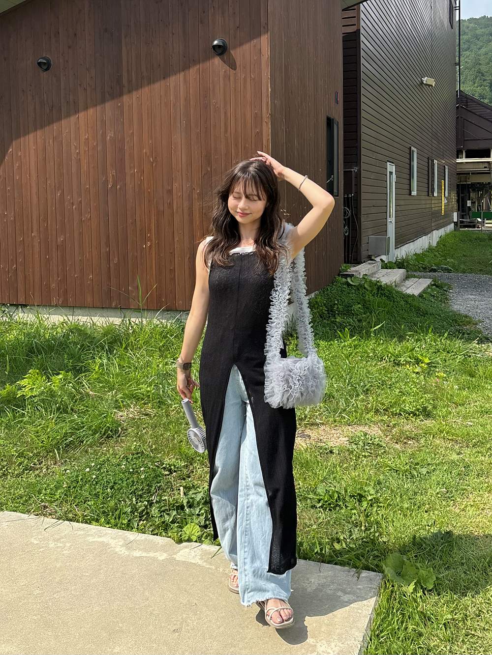 センタースリットロングキャミソール | 詳細画像35