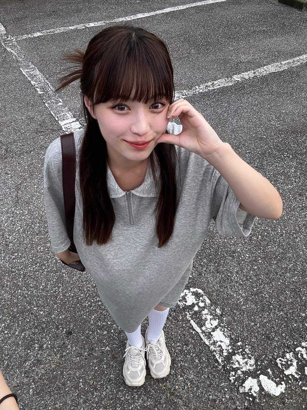 ハーフジップカラー半袖ミニワンピース | 詳細画像6