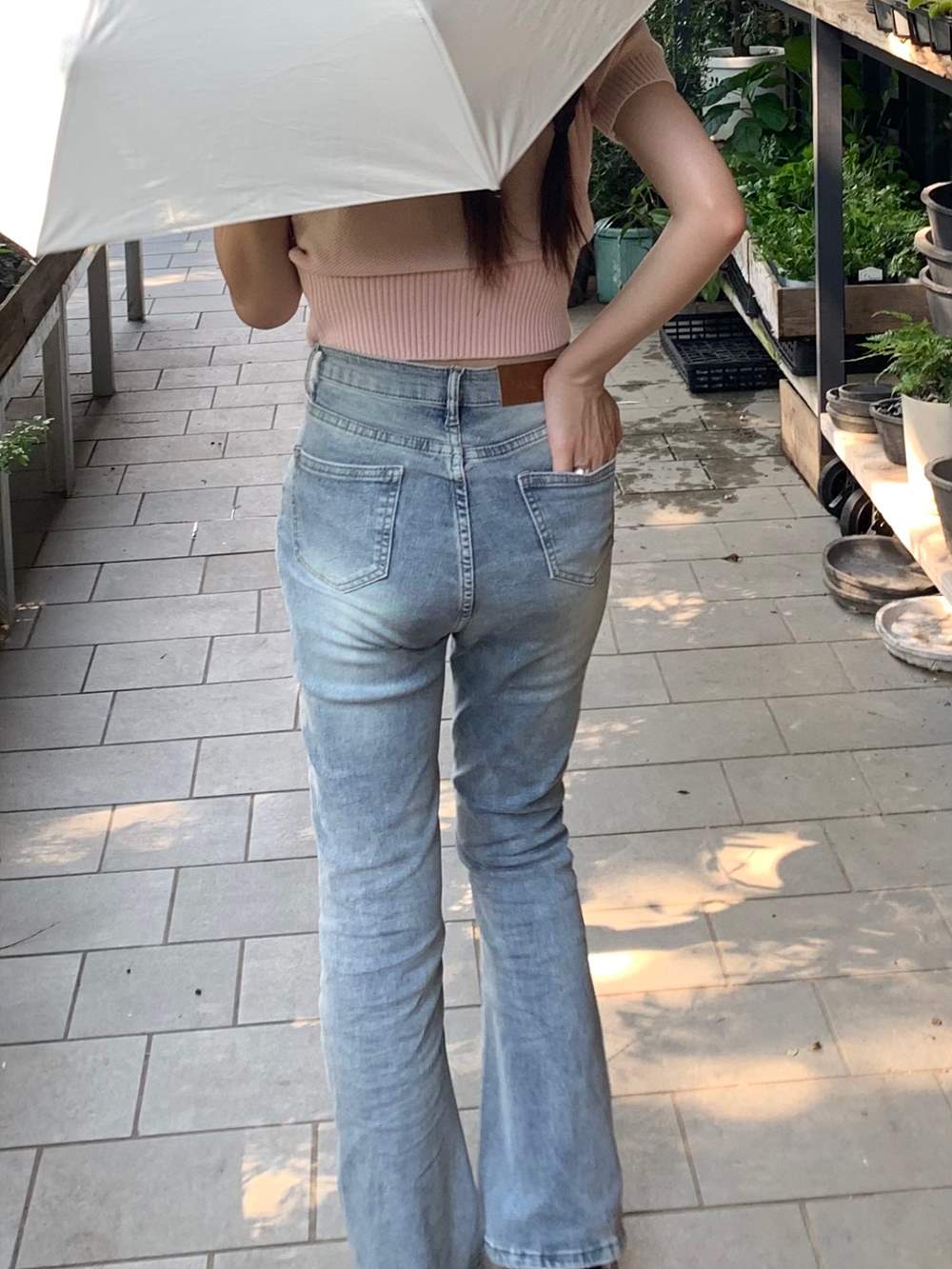 3TYPEタイトフレアデニムパンツ | 詳細画像4