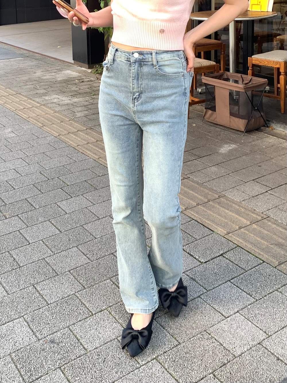 3TYPEタイトフレアデニムパンツ | 詳細画像17