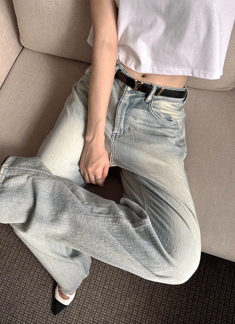 ウォッシュロングワイドデニムパンツ | theclip | 詳細画像1