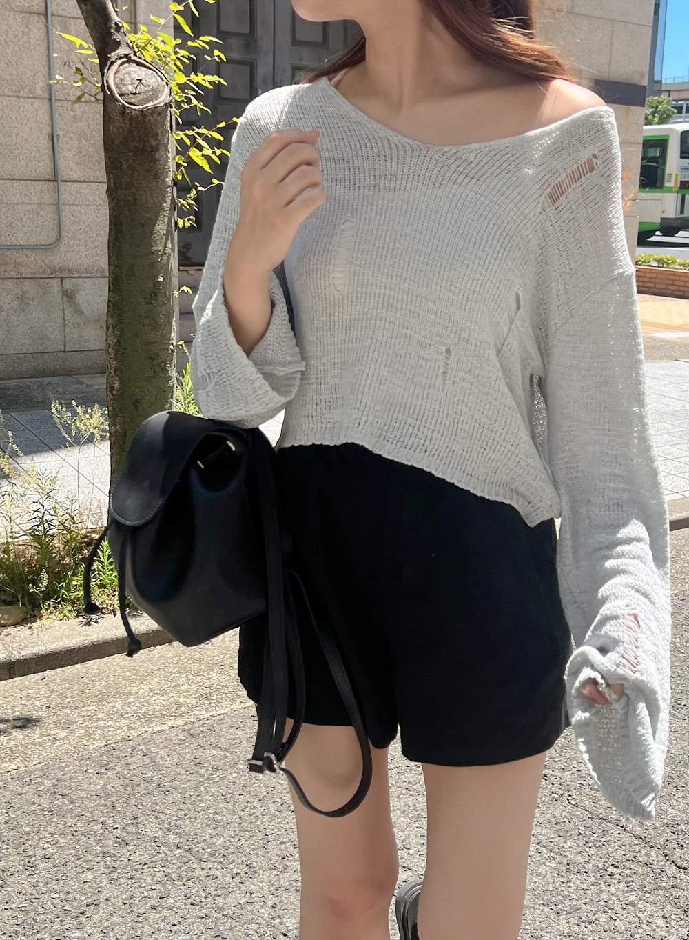 2WAYダメージクロップドニット | 詳細画像15