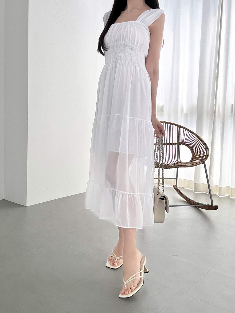 シフォンティアードロングワンピース | 詳細画像6