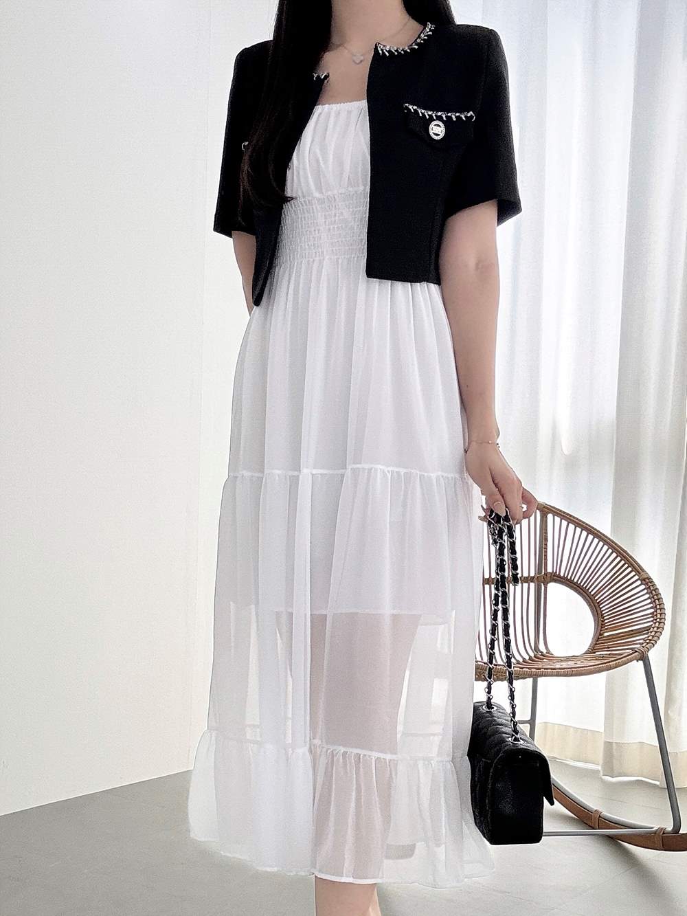 シフォンティアードロングワンピース | 詳細画像18