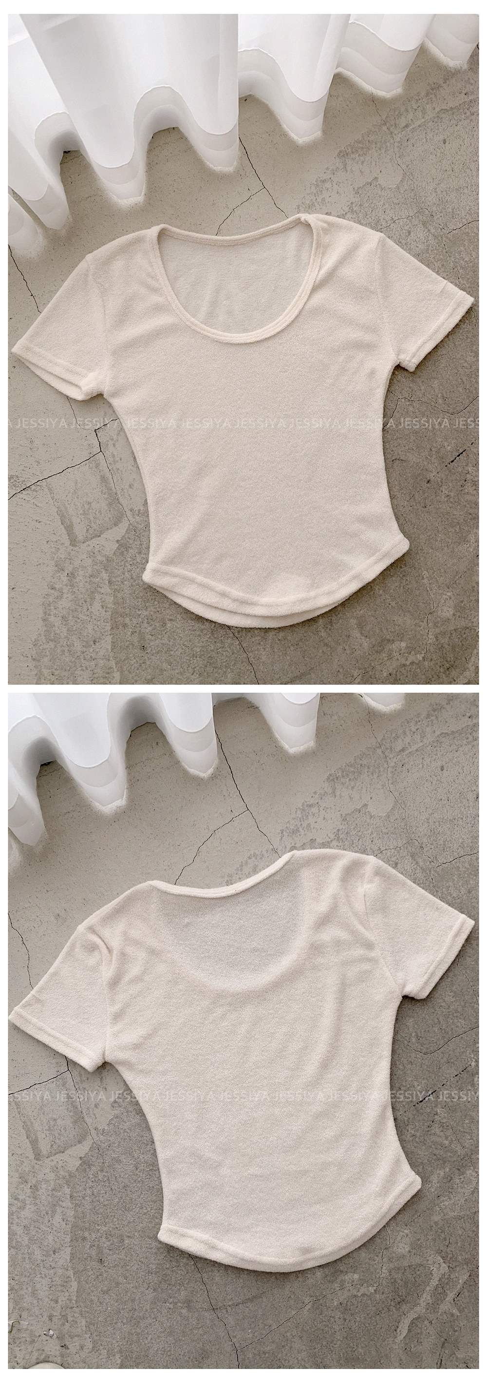 パイル半袖Tシャツ&ドロストミニスカートSET | 詳細画像14