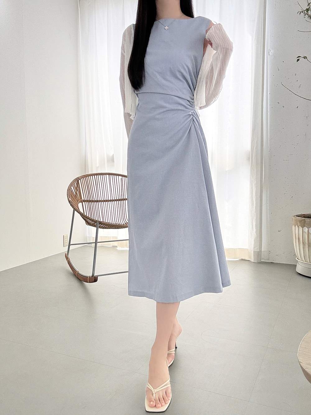 ボートネックロングワンピース | 詳細画像12