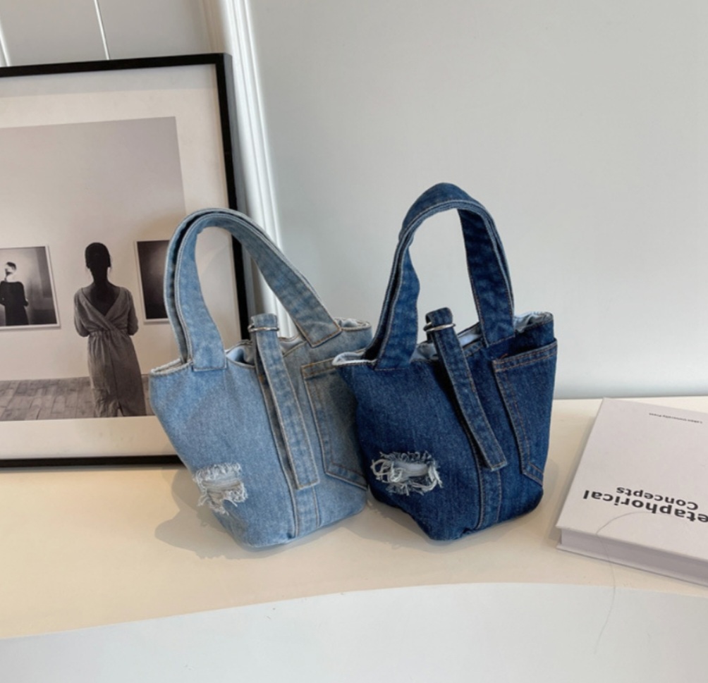 DIESEL★Off Tyger ダメージ加工デニムトートバッグ 送関込み ダメージポケットデニムトートバッグ | レディースファッション