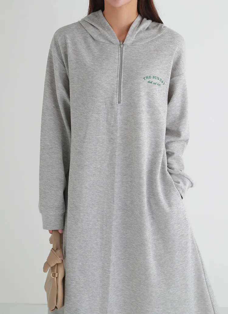 レタリングフードワンピース | 詳細画像1