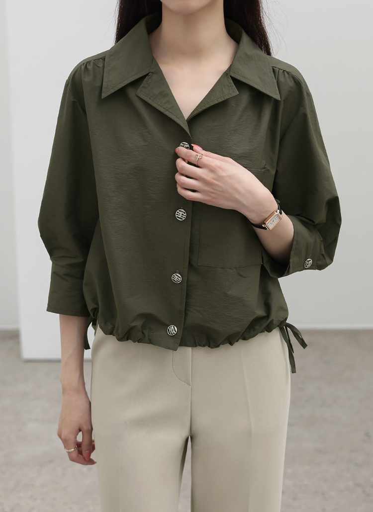H♡断捨離中 ドロストクロップドSH|ems excite | RETRO GIRL ONLINE STORE