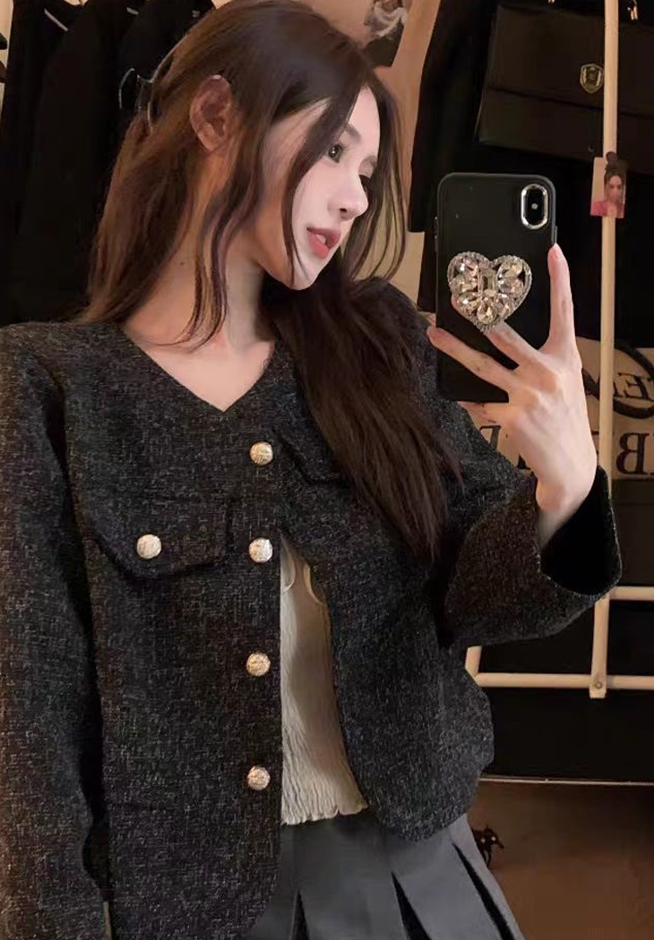 フラップツイードノーカラージャケット | レディースファッション通販
