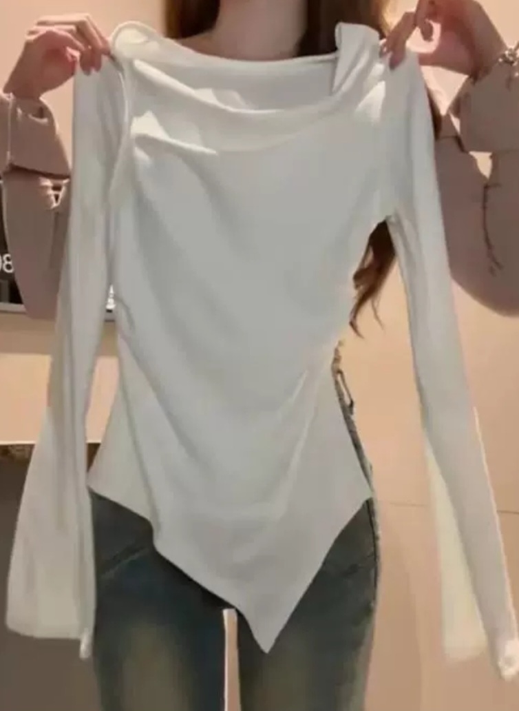 2WAYアンバランスベルスリーブTシャツ | 詳細画像16