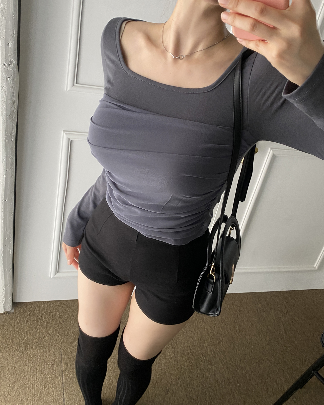 ビスチェレイヤード風スクエアネックTシャツ | 詳細画像10