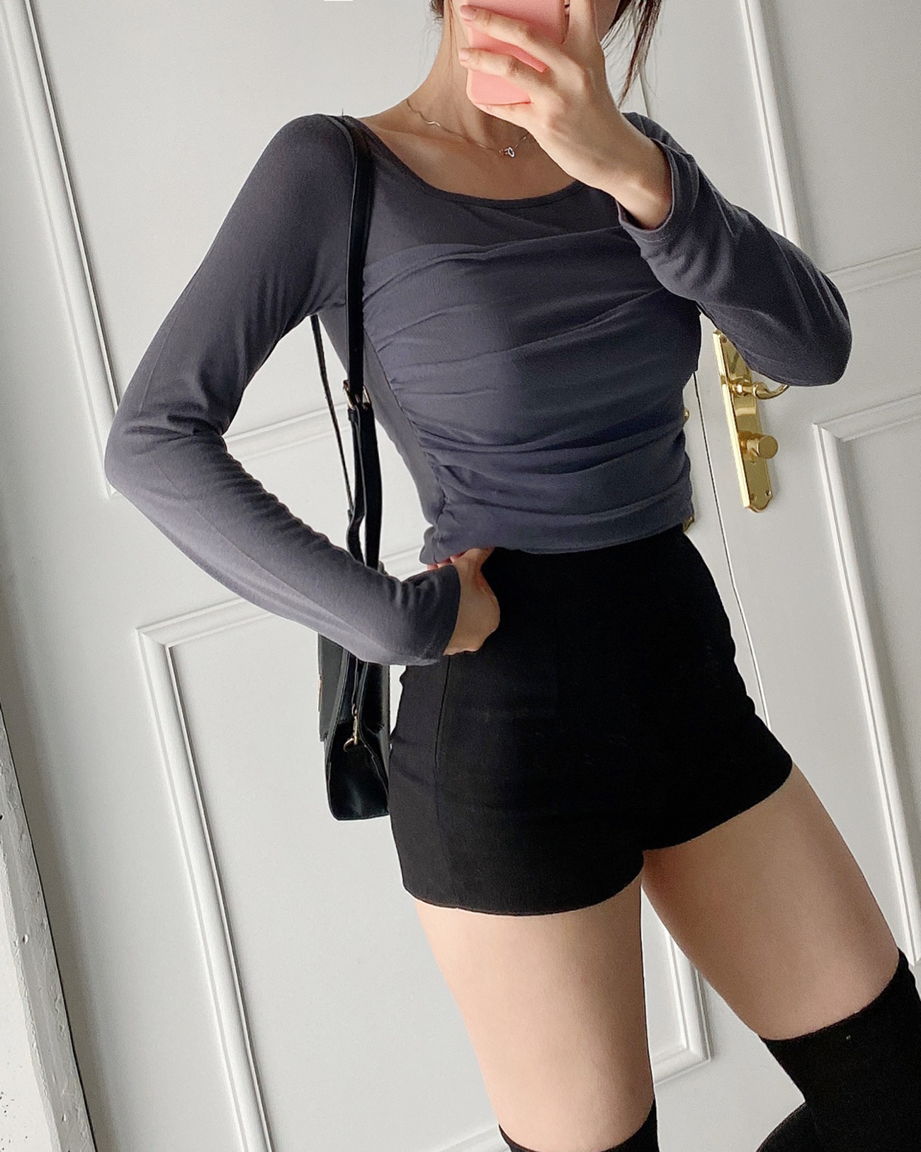 ビスチェレイヤード風スクエアネックTシャツ | 詳細画像11