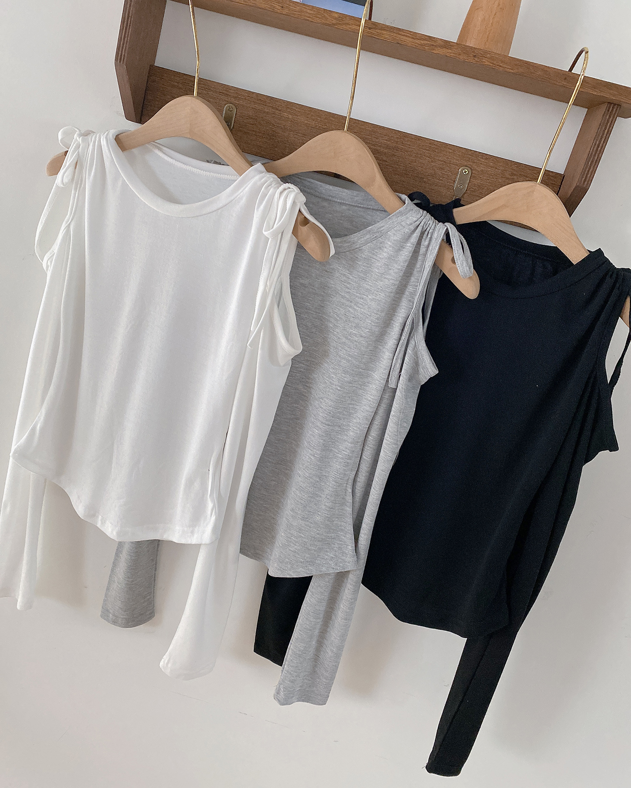シャーリングオープンショルダーTシャツ | 詳細画像14