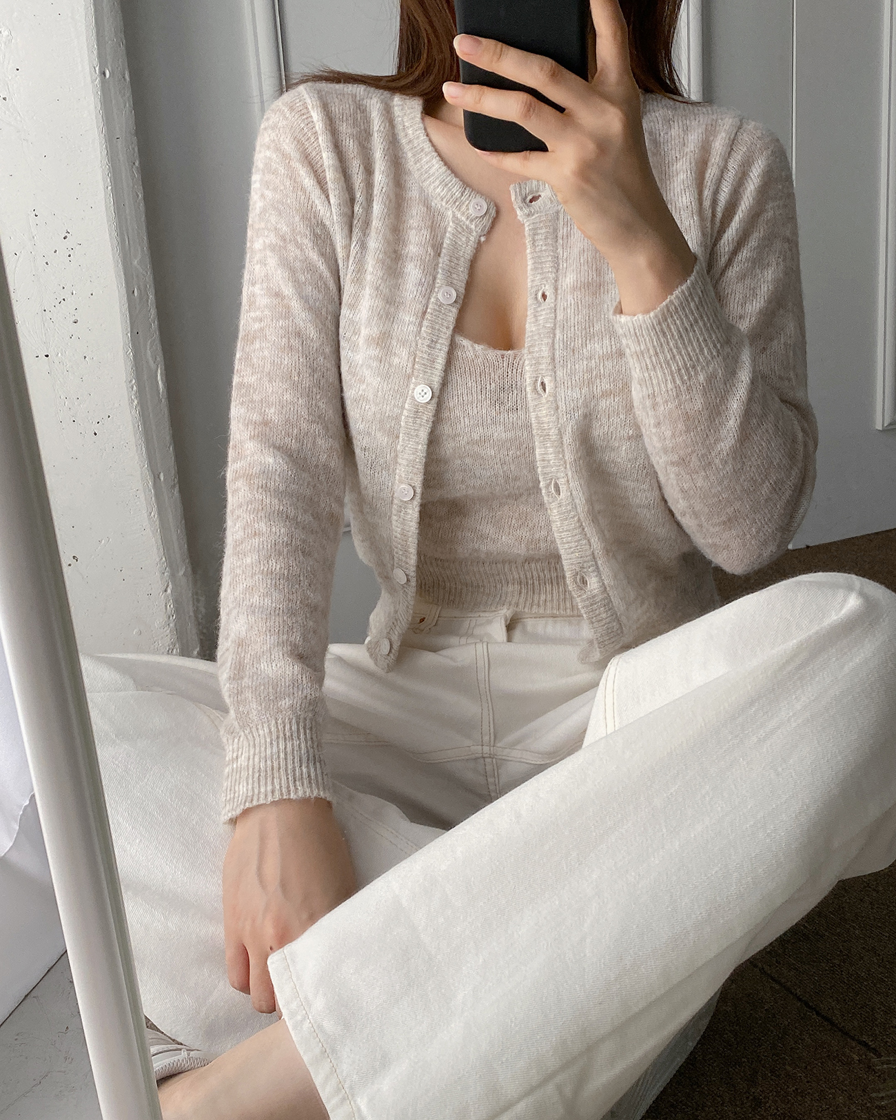 モヘア混クロップドニットカーディガン | 詳細画像2