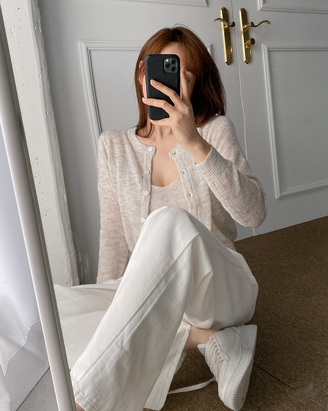 モヘア混クロップドニットカーディガン | 詳細画像3