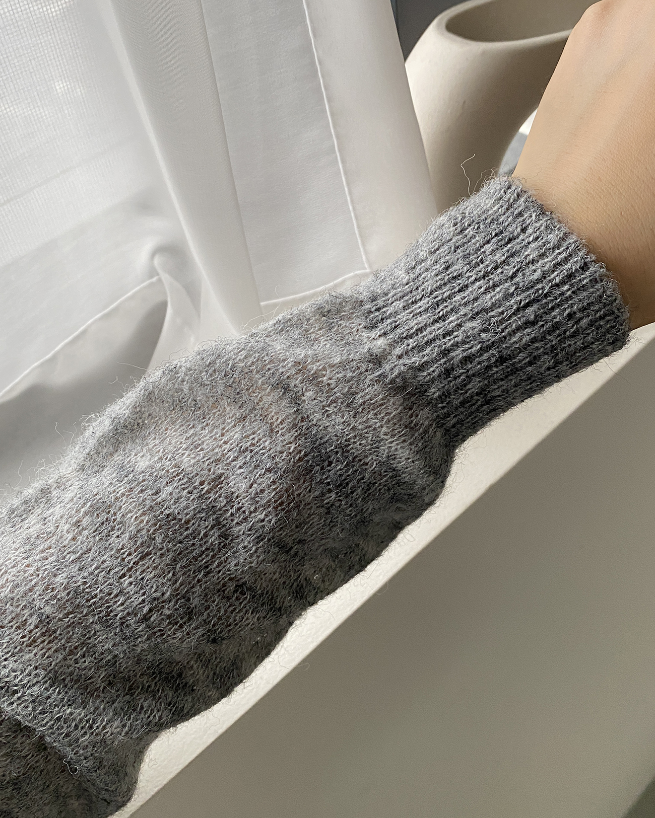 モヘア混クロップドニットカーディガン | 詳細画像6