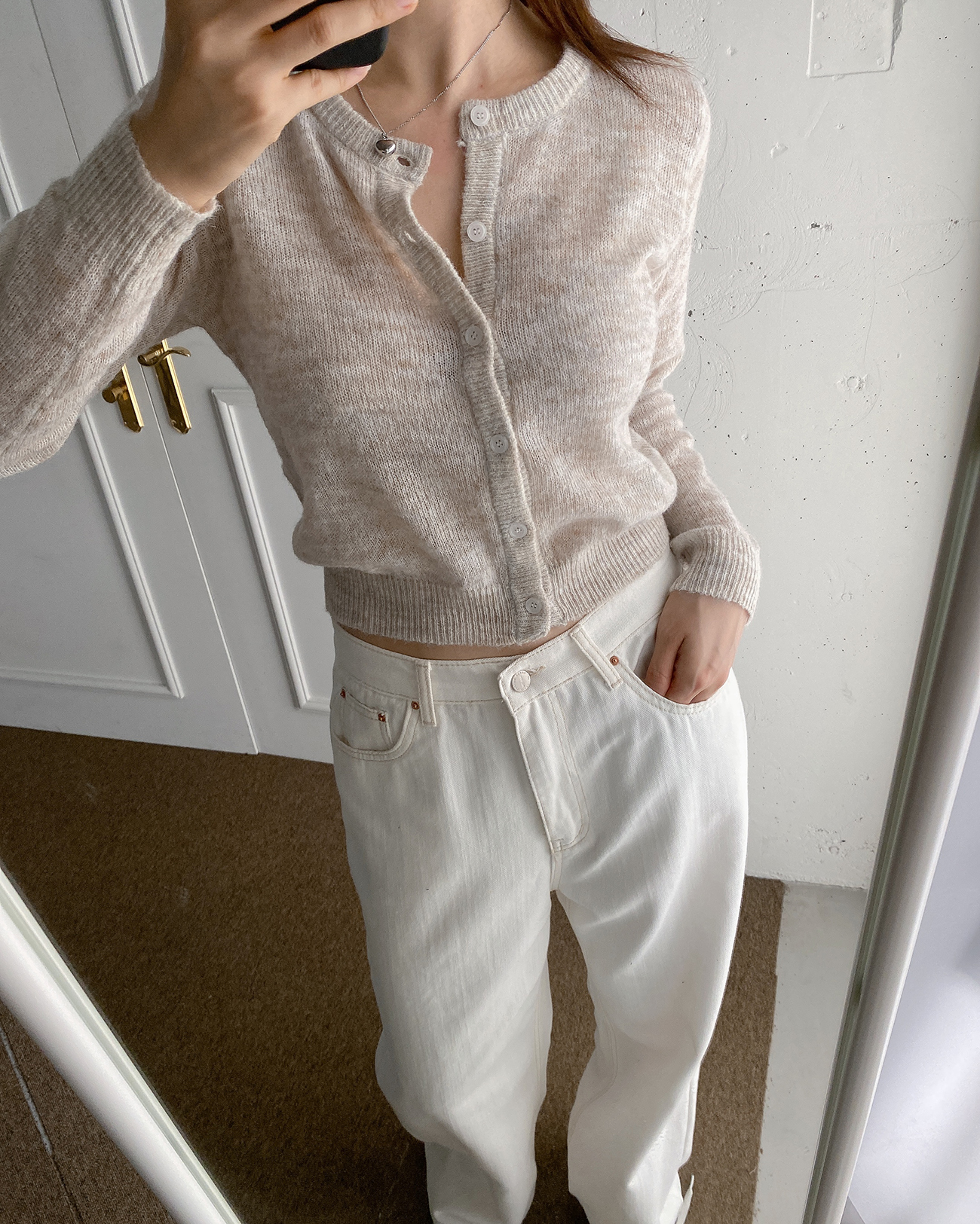 モヘア混クロップドニットカーディガン | 詳細画像9