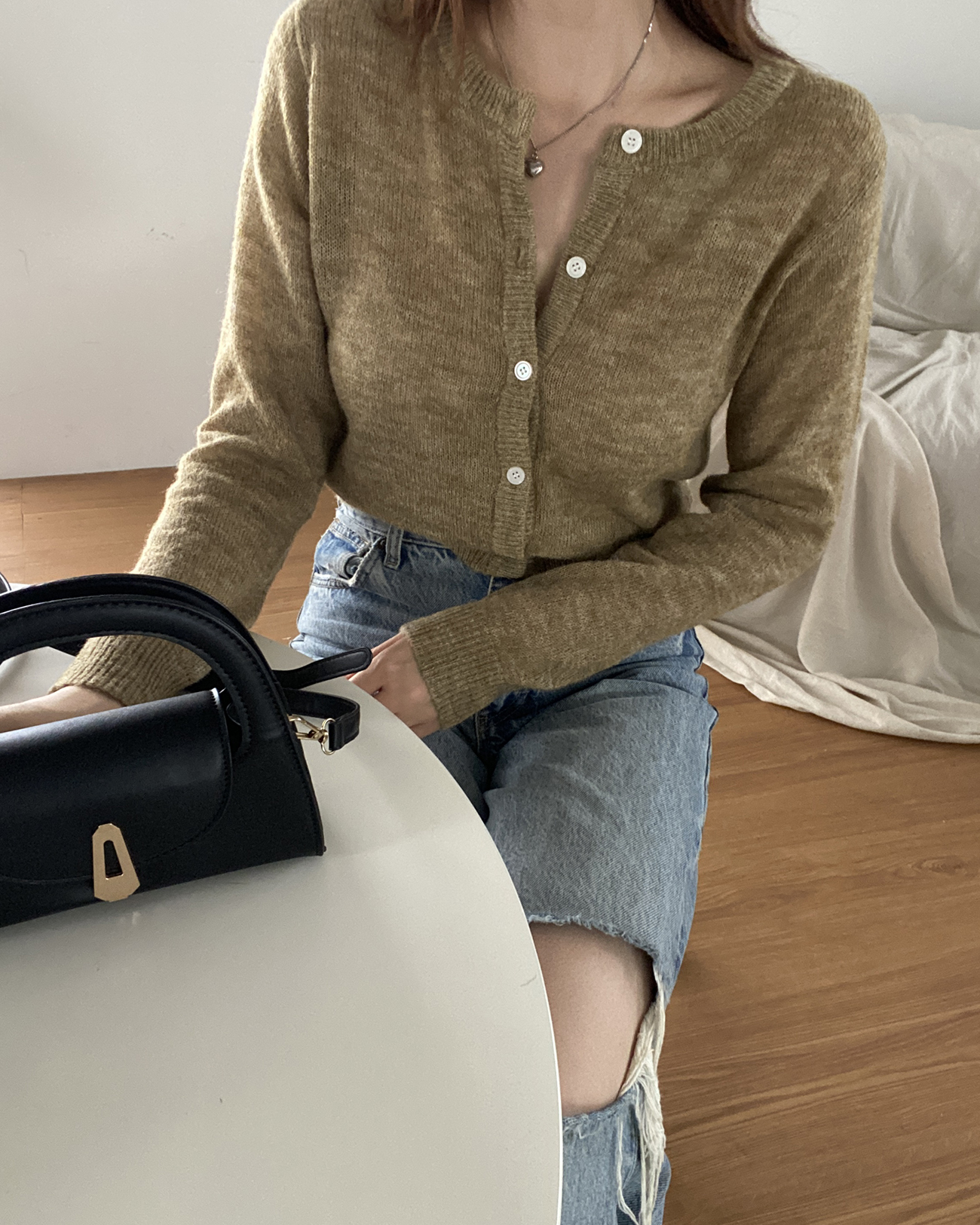 モヘア混クロップドニットカーディガン | 詳細画像11