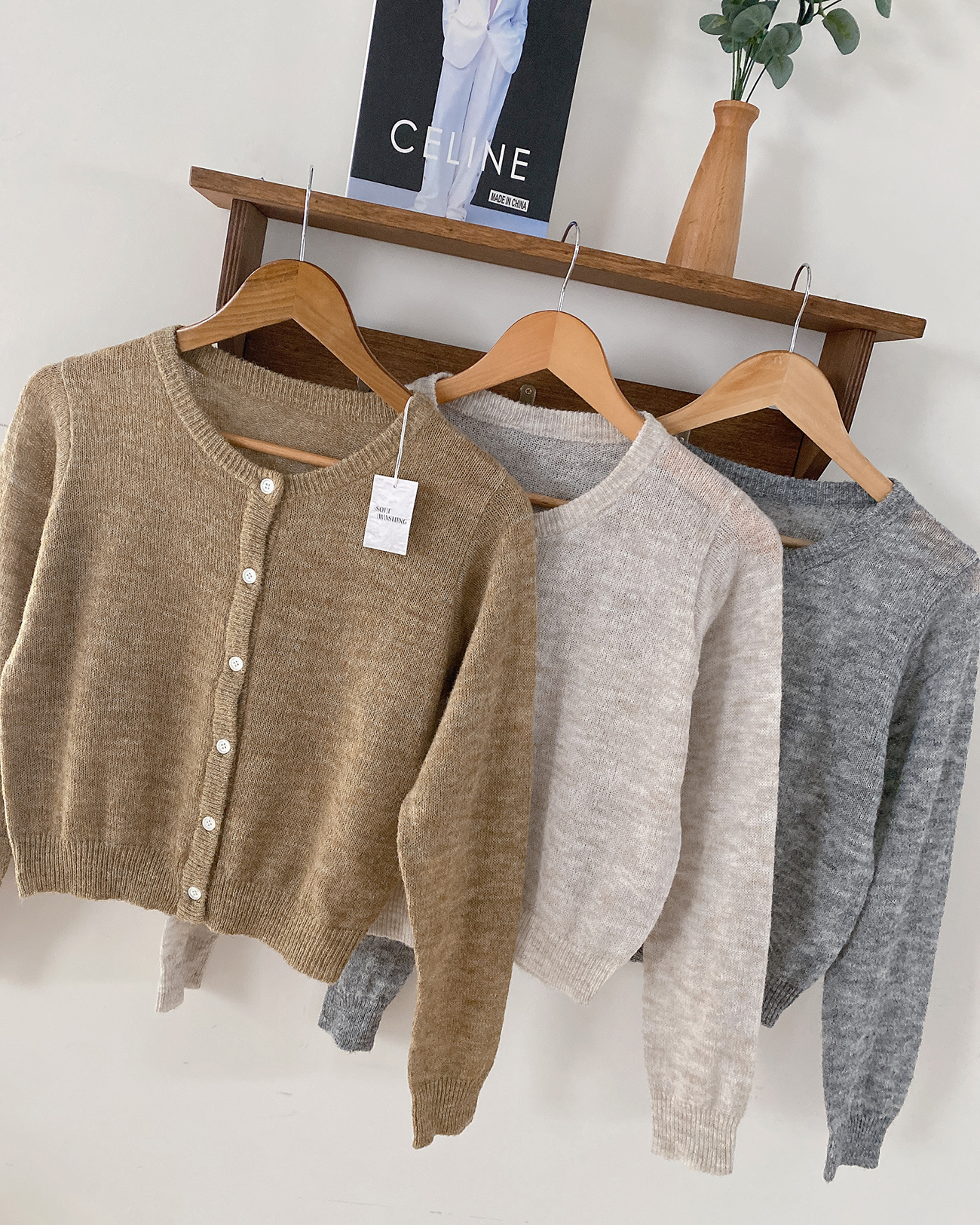 モヘア混クロップドニットカーディガン | 詳細画像14