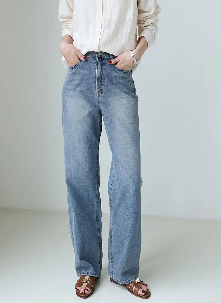 ワイドストレートデニムパンツ | indibrand | 詳細画像1