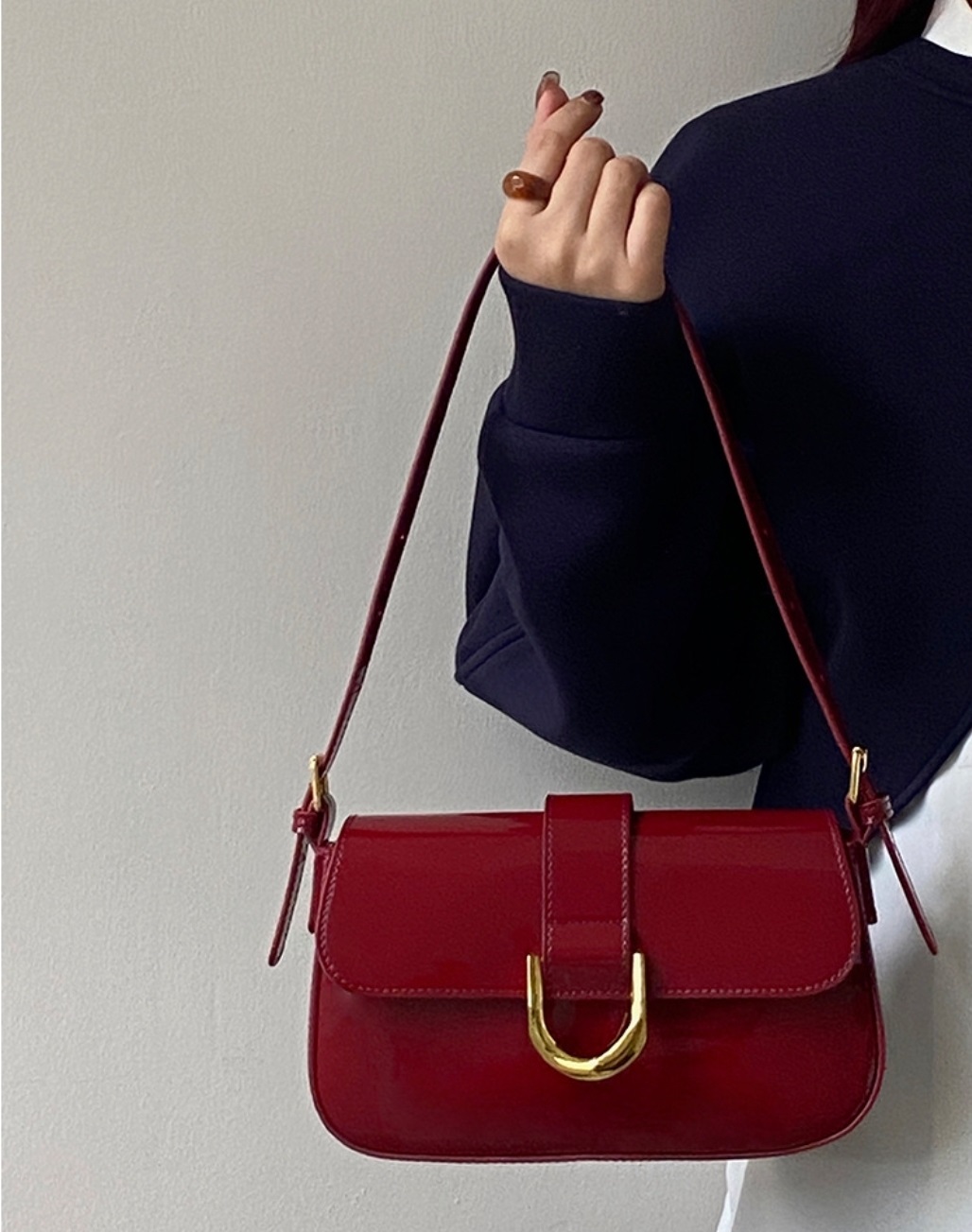 2WAYエナメル調ゴールドバックルバック | 詳細画像9