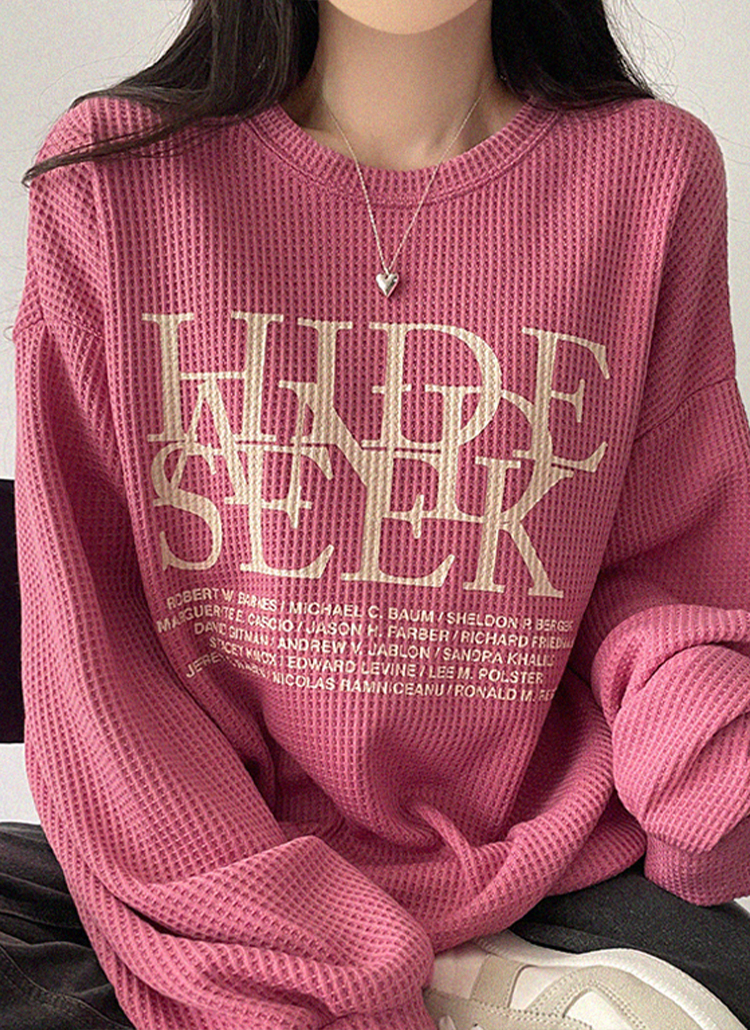 HIDEワッフルスウェット | レディースファッション通販 - DHOLIC