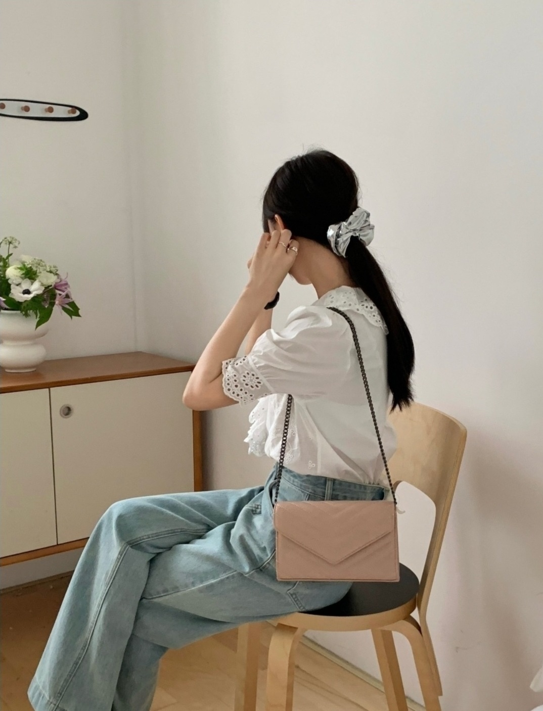 フラップステッチチェーンショルダーバッグ | 詳細画像10