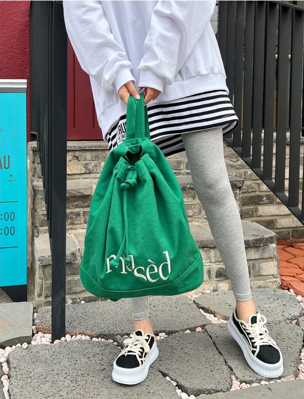 musèd刺繍ドロストバックパック | 詳細画像4