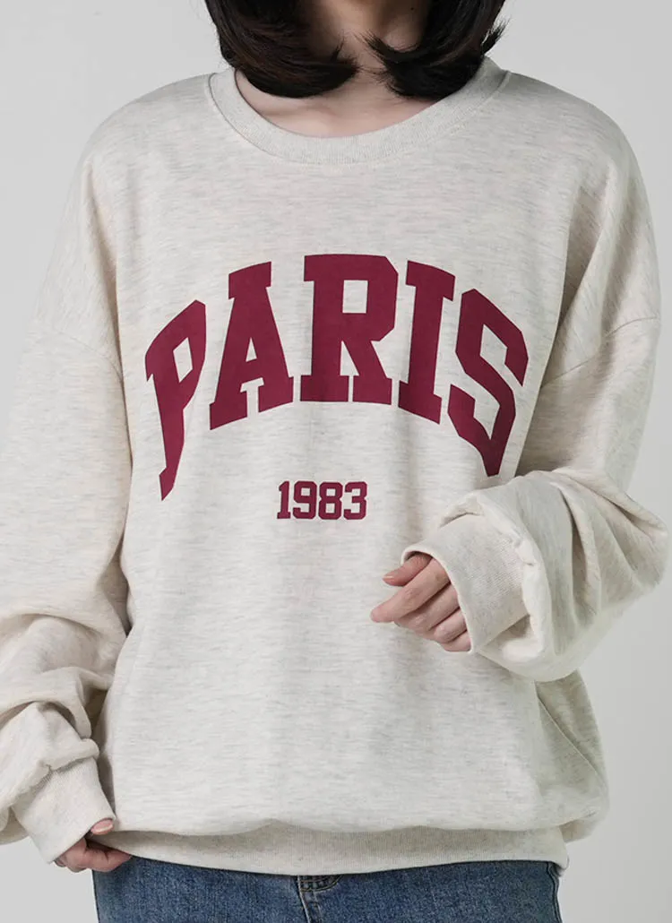 PARISプリントスウェット | 詳細画像1