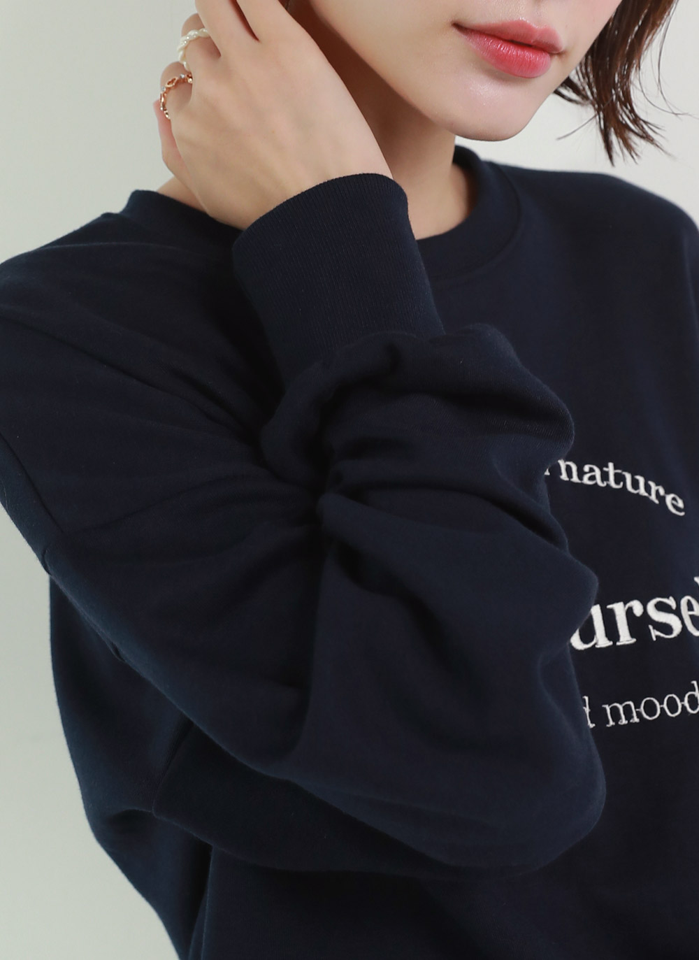 enjoy配色レタリングスウェット | 詳細画像6